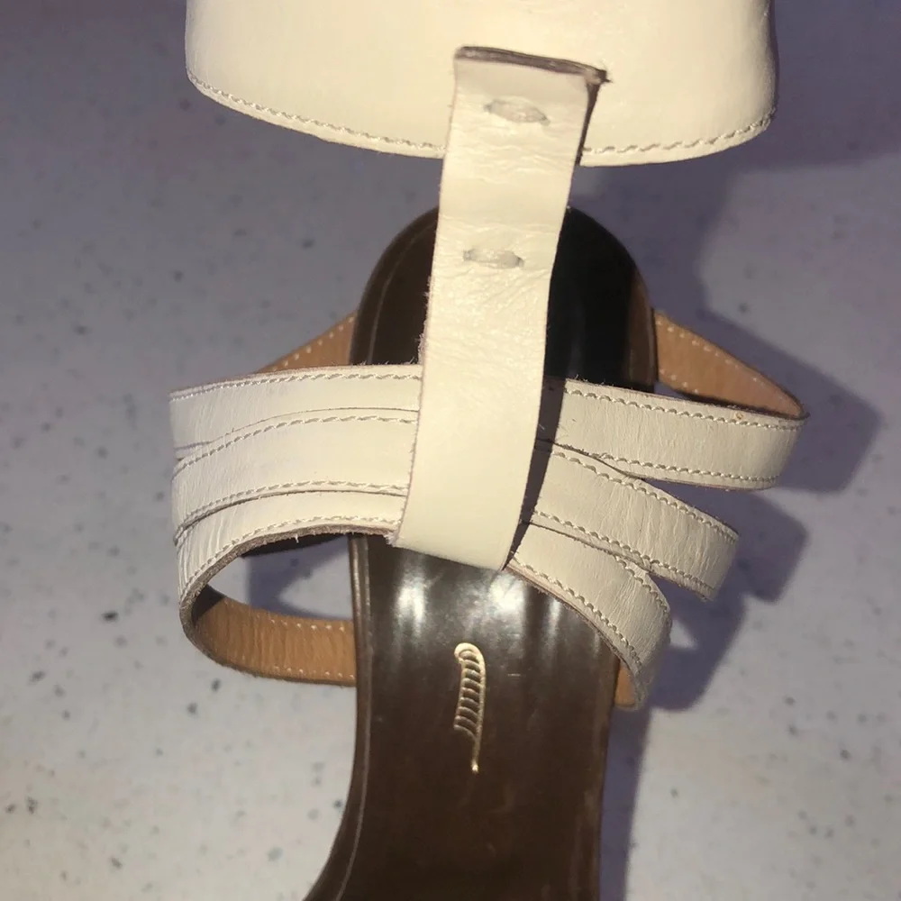 Maiyet leather strappy peep toe Kristy heels - Picture 8 of 13